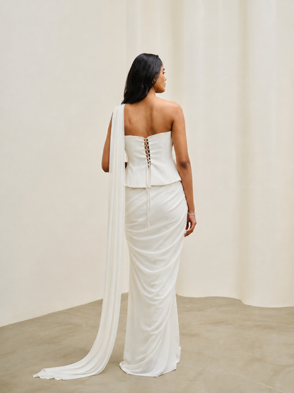 Bri Corset Sari Set