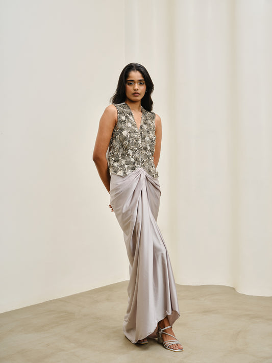 Bri Vest and Skirt Set